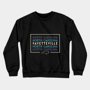 Fayetteville, NC Geometric Repeater Crewneck Sweatshirt